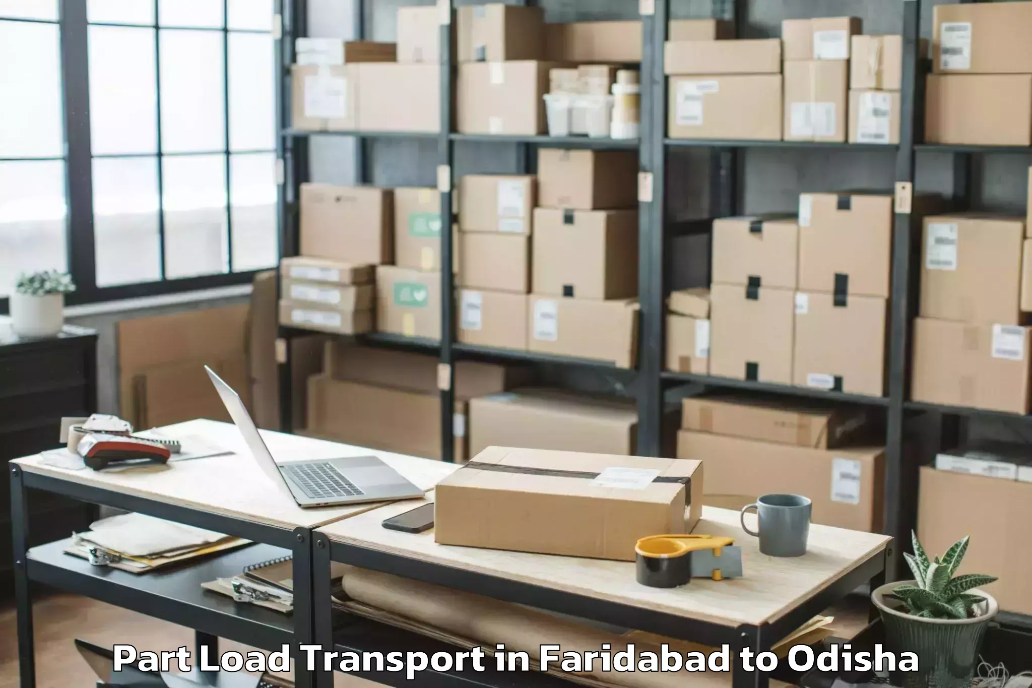 Get Faridabad to Nandapur Part Load Transport